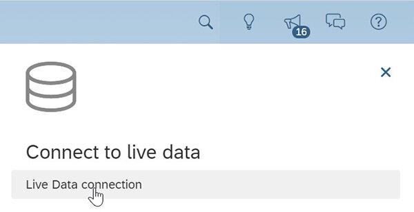 conexión con live data
