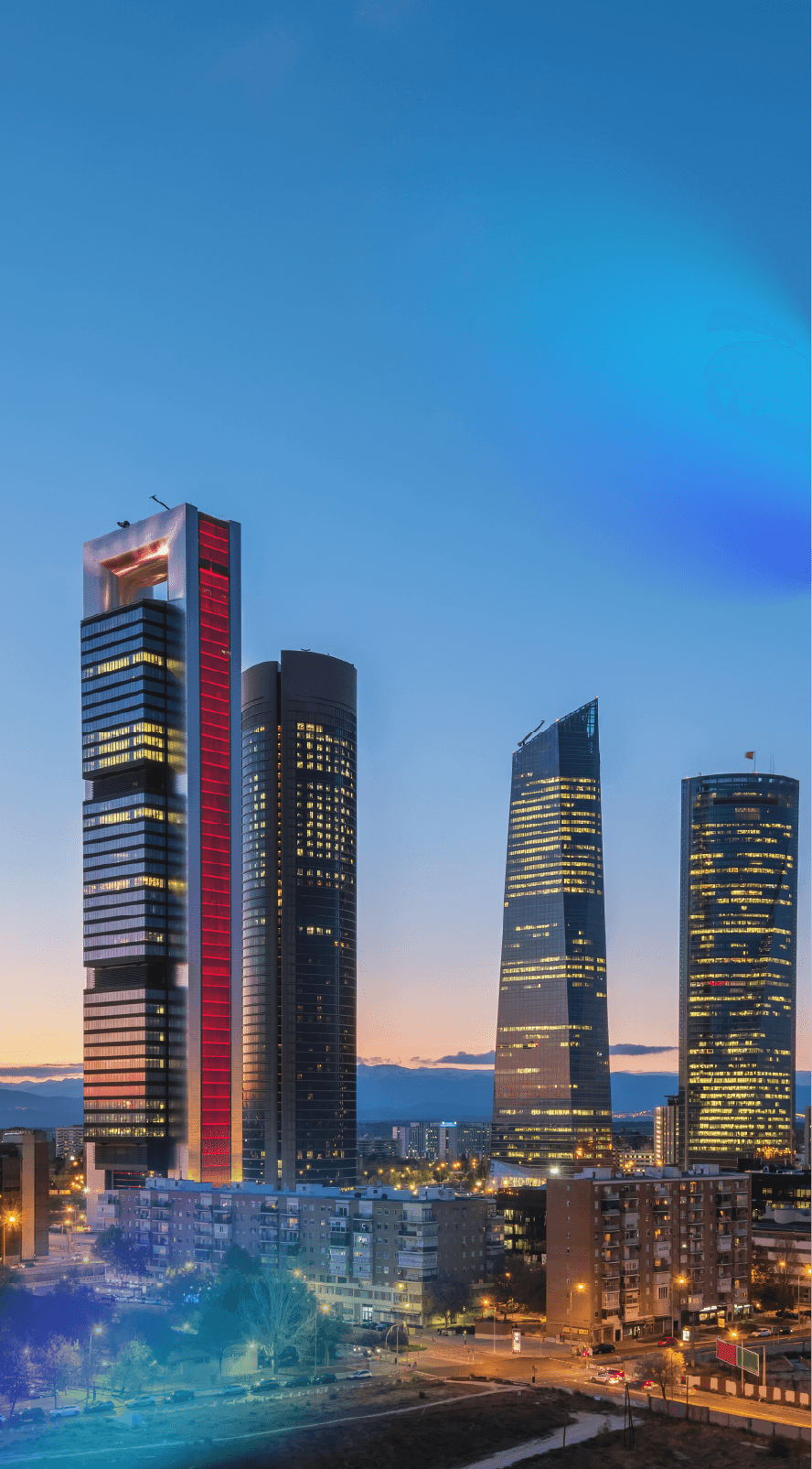 ciudad con edificios