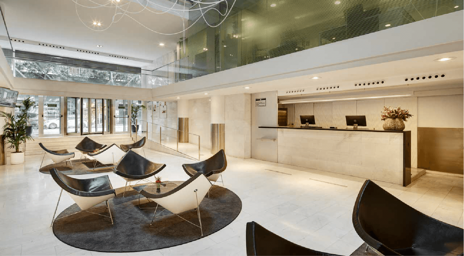 Recepción de un hotel